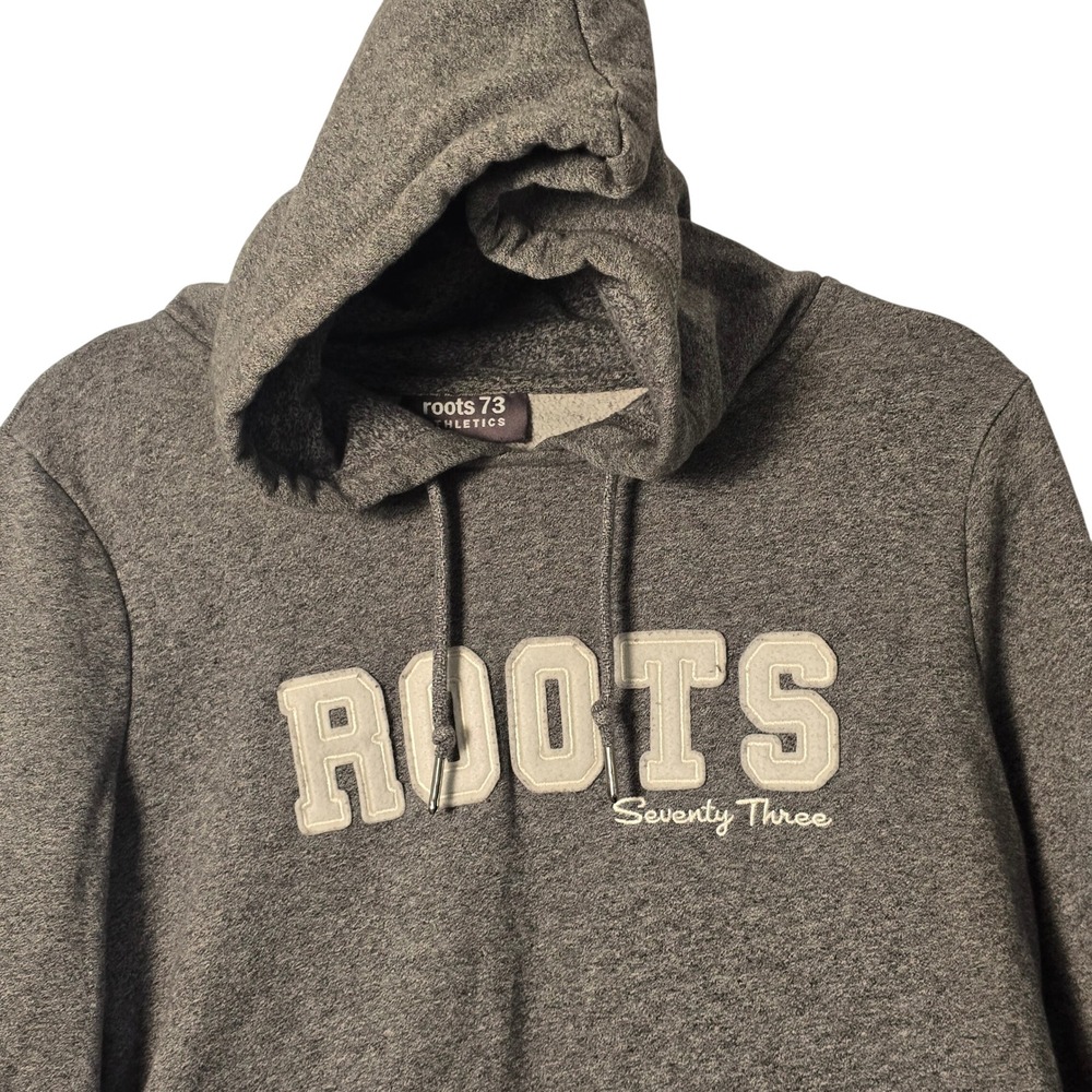 😀 Roots 73 Athletics‎ Grey Hoodie Sweatshirt M M Athletic Pullover - Picture 3 of 13